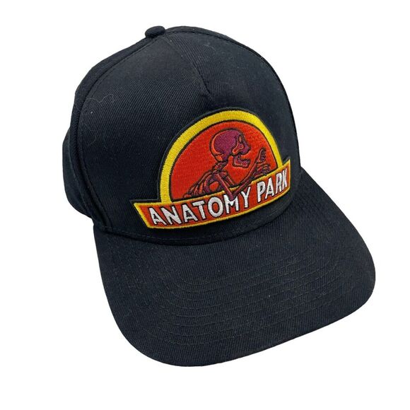 Rick & Morty Black Anatomy Park Snapback Hat Cap Officially Licensed Bioworld - Picture 1 of 6